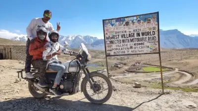 Highest Village in World Komic Sign Board