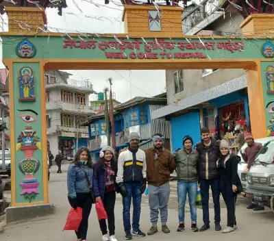 Group Photo under Nepal Welcoming Gate